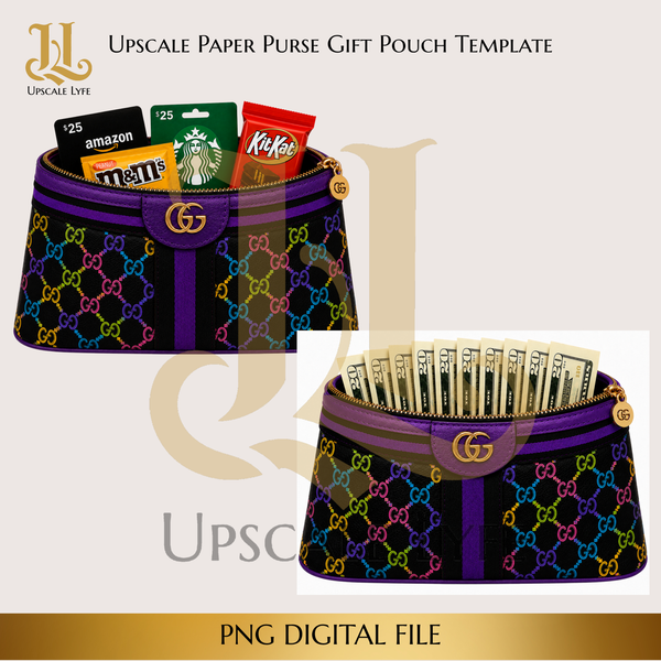 Signature Paper Purse Template Digital Download PNG Instant Digital Only File