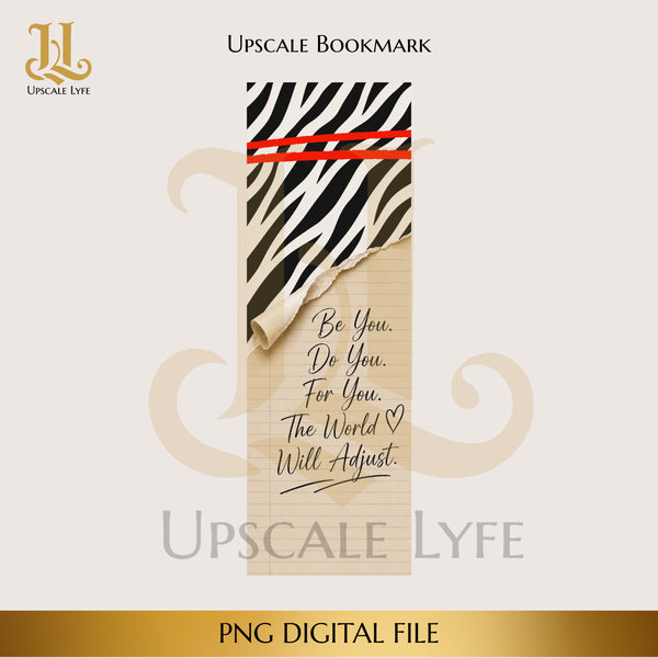 Zebra Bookmark Template Digital Download PNG Instant Digital Only File