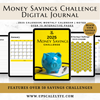 2025 Money Savings Challenge Digital Journal - Blue