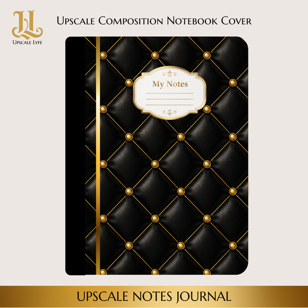 Upscale Notes Set - Luxury Black & Gold