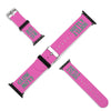 Pink & Green Glow Softly Silicone Apple Watch Band