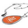 Upscale Lyfe Oval Necklace - Orange