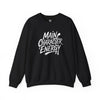 Main Character Energy Sweatshirt, Unisex Cozy Crew, Perfect for Everyday Wear, Gift for Creative Souls, Casual Style, Comfortable Layer