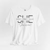 She Rise, Slay, Pray, She Is Me Softstyle Jersey Short Sleeve T-Shirt Movitivational, Inspirational Tee