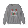 Merry Teacher Bright Students Unisex Crewneck Sweatshirt