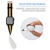 Black and Gold Silicone Apple Watch Band