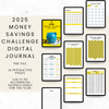 2025 Money Savings Challenge Digital Journal - Blue