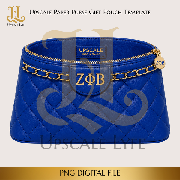 Zeta Paper Purse Template Digital Download PNG Instant Digital Only File