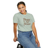 Peace Not Pressure T-Shirt, Cozy Casual Tee, Unisex Relaxed Fit, Mindfulness Gift, Stress Relief Apparel, Everyday Wear