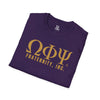 Omega Psi Phi Fraternity Unisex Softstyle T-Shirt, Greek Life Apparel, Brotherhood Tee, Sorority Gifts, Campus Wear, College Gear