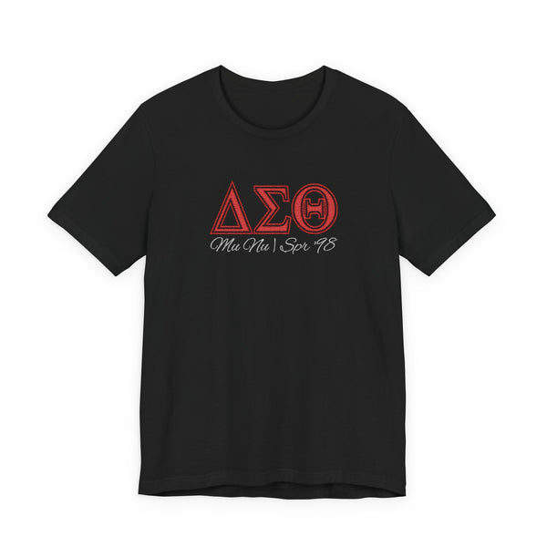 Delta Sigma Theta Personalized Chapter & Pledge Year Letters Tee — Sorority Greek Life Shirt