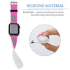 Pink & Green Glow Softly Silicone Apple Watch Band