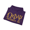 Omega Psi Phi Fraternity Hooded Sweatshirt, Unisex Warm Hoodie, Greek Life Apparel, College Sweatshirt, Brotherhood Gift, Campuswear
