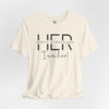 Her Worth Is Priceless, I Am Her Softstyle Jersey Short Sleeve T-Shirt Movitivational, Inspirational Tee