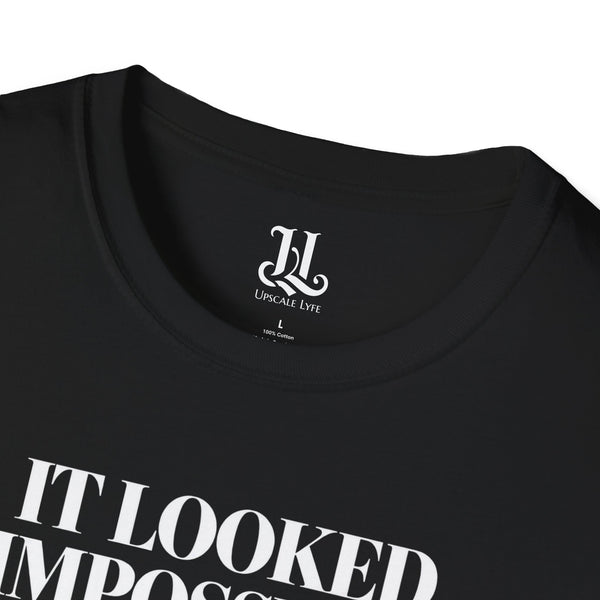 It Looked Impossible But God T-Shirt — Inspirational Christian Faith Tee
