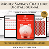 2025 Money Savings Challenge Digital Journal - Red