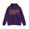 Omega Psi Phi Fraternity Hooded Sweatshirt, Unisex Warm Hoodie, Greek Life Apparel, College Sweatshirt, Brotherhood Gift, Campuswear