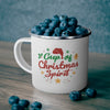 Cup of Christmas Spirit Enamel Camping Mug