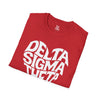 Delta Sigma Theta Heart Softstyle T-Shirt, Sorority Apparel, Greek Life Gifts, College Wear, Sisterhood Shirt, Casual Outfit