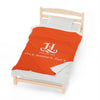 Upscale Lyfe Velveteen Plush Blanket - Orange