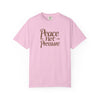 Peace Not Pressure T-Shirt, Cozy Casual Tee, Unisex Relaxed Fit, Mindfulness Gift, Stress Relief Apparel, Everyday Wear