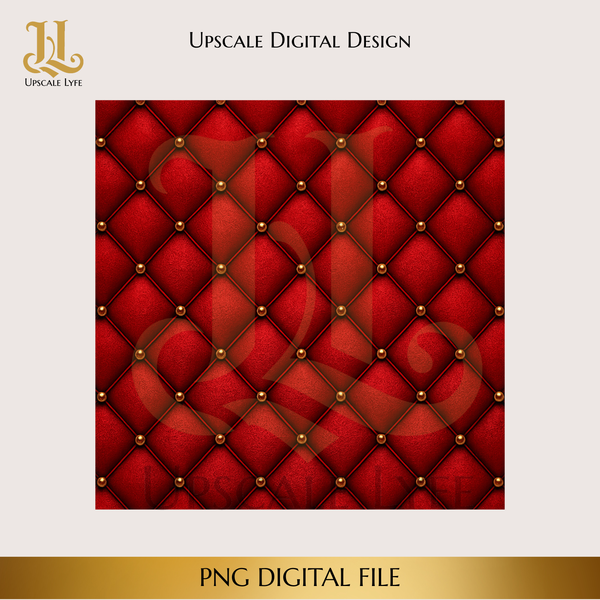 Red Quilt Digital Download PNG Instant Digital Only File