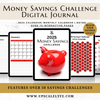 2025 Money Savings Challenge Digital Journal - Red