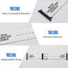 White Main Character Energy Silicone Apple Watch Band