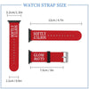 Red & White Glow Softly Silicone Apple Watch Band