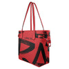 Upscale Red & Black Clover Canvas Tote