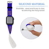 Blue & Gold Glow Softly Silicone Apple Watch Band