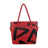 Upscale Red & Black Clover Canvas Tote