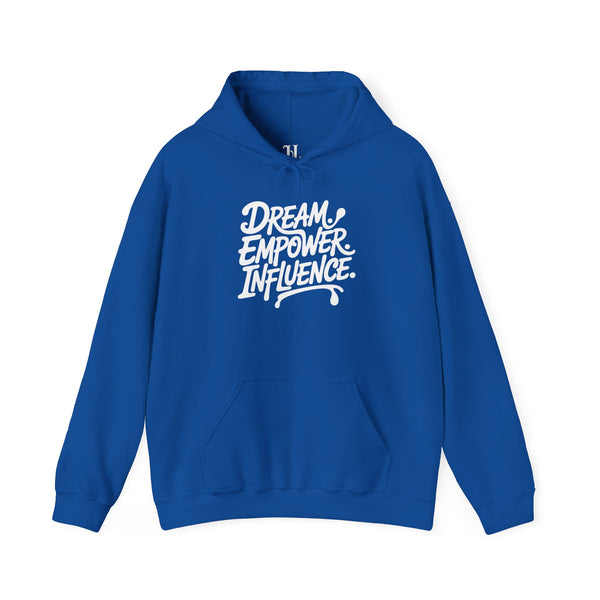 Dream Empower Influence Hoodie - Motivational Sweatshirt for Inspiring Individuals, Unisex Gift, Cozy Casual Wear, Empowerment [...]