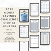 2025 Money Savings Challenge Digital Journal - Blue