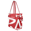 Upscale Red & White Clover Canvas Tote