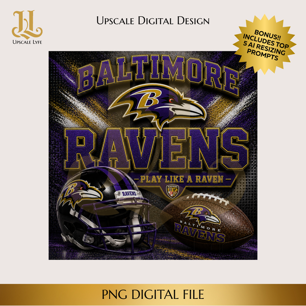 Ravens Digital Download PNG Instant Digital Only File