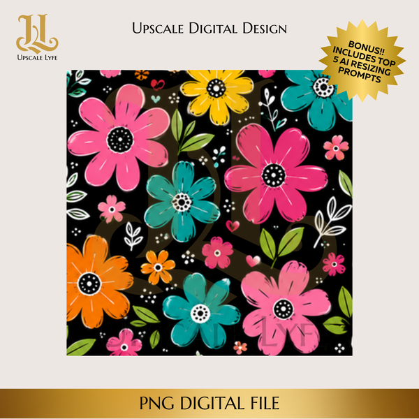 Flowers Digital Download PNG Instant Digital Only File