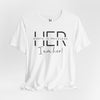 Her Worth Is Priceless, I Am Her Softstyle Jersey Short Sleeve T-Shirt Movitivational, Inspirational Tee