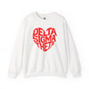 Delta Sigma Theta Crewneck Sweatshirt, Sorority Spirit Wear, College Sweatshirt, Greek Life Apparel, Casual Wear