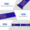 Blue & Gold Glow Softly Silicone Apple Watch Band