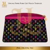Signature Paper Purse Template Digital Download PNG Instant Digital Only File