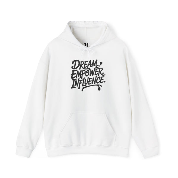 Dream Empower Influence Hoodie - Motivational Sweatshirt for Inspiring Individuals, Unisex Gift, Cozy Casual Wear, Empowerment [...]