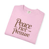 Peace Not Pressure T-Shirt, Cozy Casual Tee, Unisex Relaxed Fit, Mindfulness Gift, Stress Relief Apparel, Everyday Wear