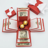 Upscale Money Moments™ – Red/White Pre-Filled Explosion Gift Box