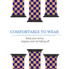 Blue & Gold Checkered Silicone Apple Watch Band