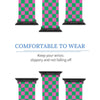 Pink & Green Checkered Silicone Apple Watch Band