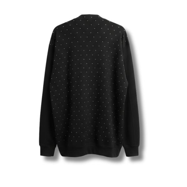 Rhinestone Sweatshirt Jacket
