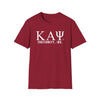 Kappa Alpha Psi Unisex Softstyle T-Shirt with Fraternity Design, College Gear, Sorority Apparel, Greek Life T-Shirt, Unique Fraternity Gifts