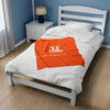 Upscale Lyfe Velveteen Plush Blanket - Orange