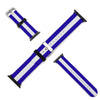Blue & White Silicone Apple Watch Band